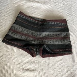 Free people Indian blanket short shorts